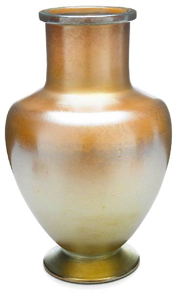 Appraisal: A Louis C Tiffany Furnaces Favrile glass vase circa inscribed