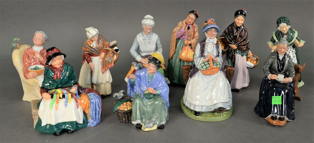 Appraisal: Group of Ten Royal Doulton Porcelain Figures to include Eventide