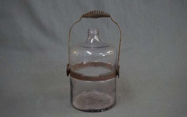 Appraisal: Antique E Z Way Glass Kerosene Stove Fuel Bottle -