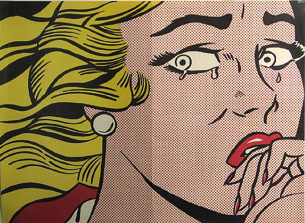 Appraisal: Roy Lichtenstein American - Crying Girl C II Color offset