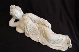 Appraisal: RECLINING PORCELAIN BUDDHA FIGURE