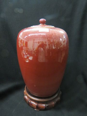 Appraisal: Sang de Boeuf Chinese Pottery Jar th century