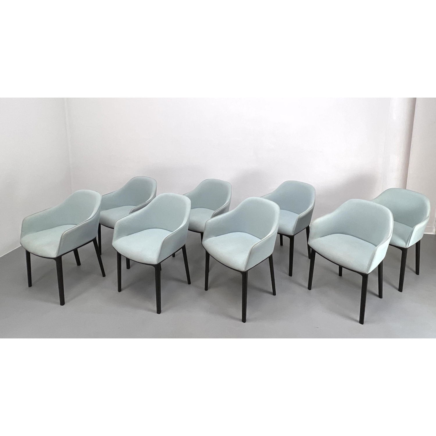 Appraisal: Set VITRA by GEPRUFTE SICHERHEIT Dining Chairs Pale blue upholstery