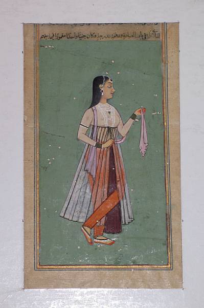 Appraisal: A selection of seven Rajasthani portraits of beauties Each featuring