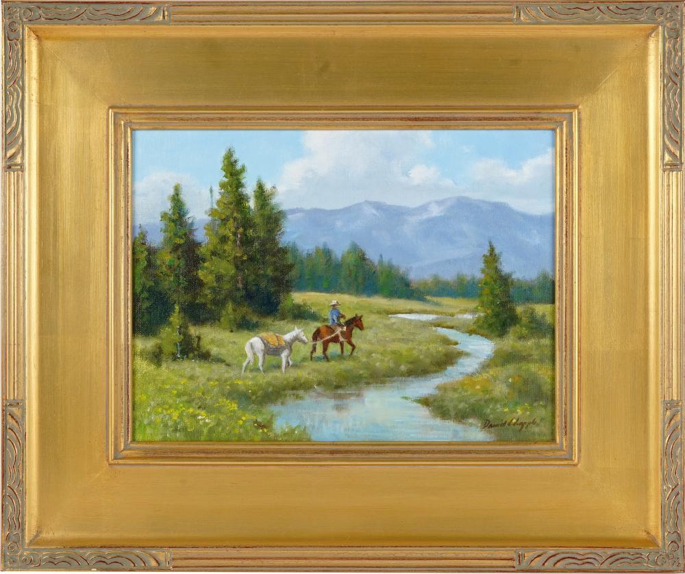 Appraisal: DAVID CHAPPLE B HIGH COUNTRY oil on board signed lower