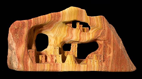 Appraisal: Sandstone Sculpture Kanab Utah Carved of the unique sandstone known