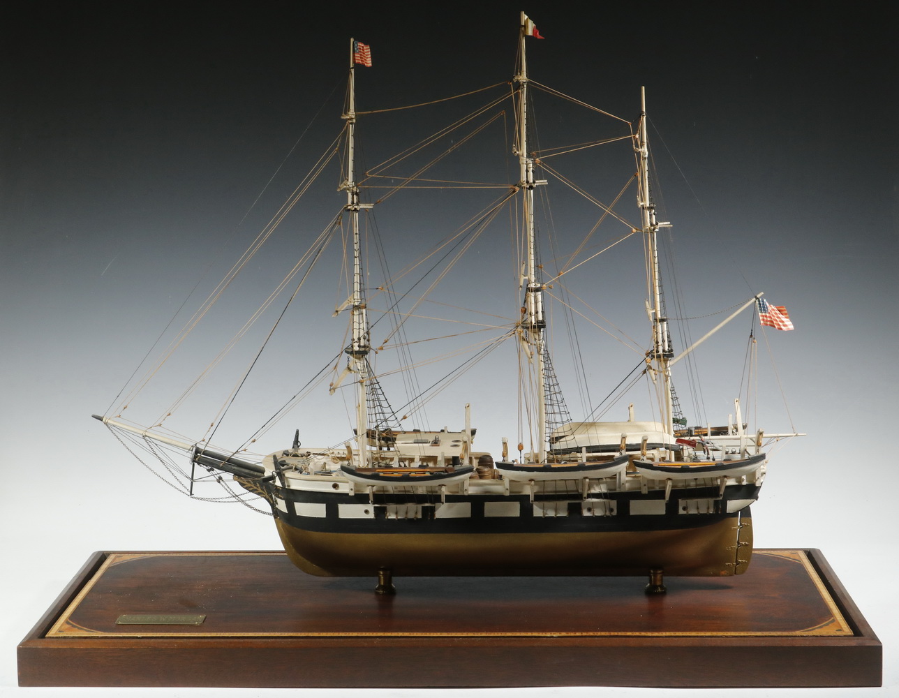 Appraisal: CASED CHARLES W MORGAN SHIP MODEL Large Cased Model of