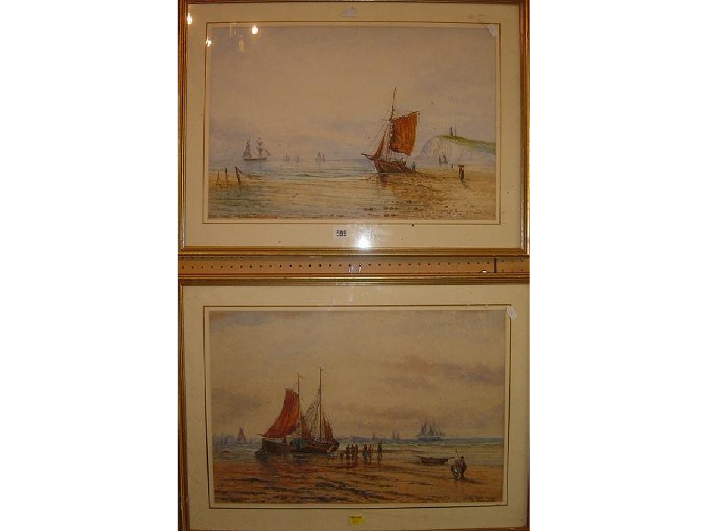 Appraisal: A pair of early th century watercolours of coastal scenes