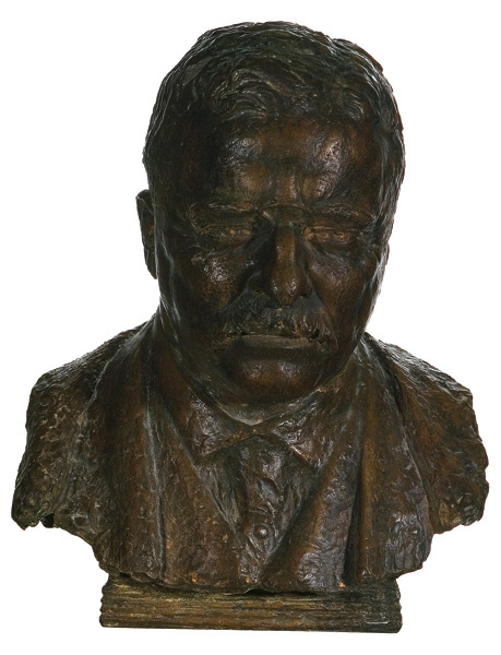 Appraisal: FRASER JAMES EARLE American - ''Theodore Roosevelt'' bronze ''h signed