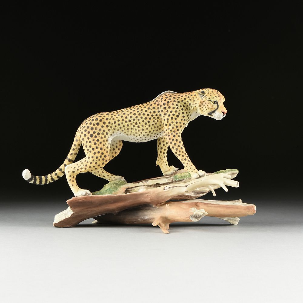 Appraisal: A BOEHM SCULPTURE Cheetah LONDON A BOEHM SCULPTURE Cheetah LONDON