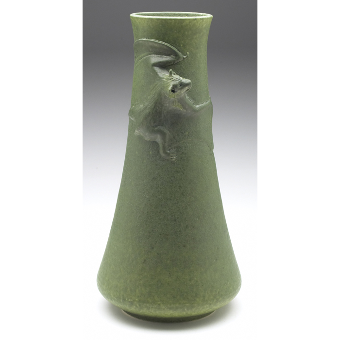 Appraisal: Freiwald Pottery vase contemporary large form with a sculpted and