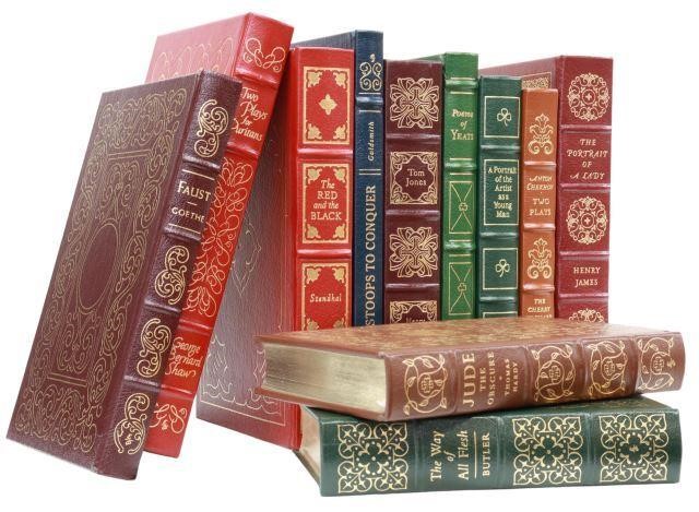 Appraisal: lot of Leather-bound books The Easton Press gilt embossed covers