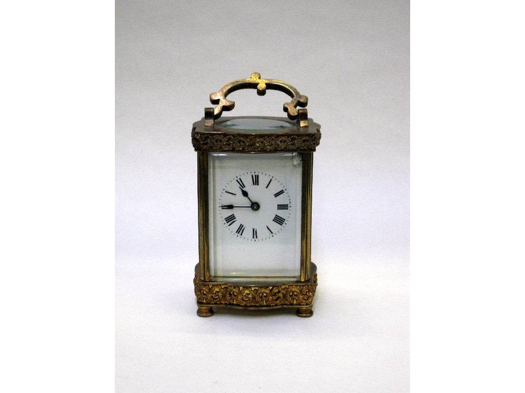 Appraisal: Brass cased carriage clock