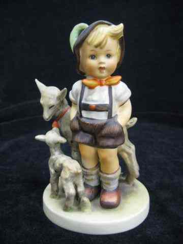 Appraisal: Hummel Figurine ''Little Goat Herder'' stylized bee '' excellent