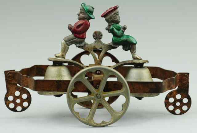 Appraisal: JACK AND JILL ROCKING BELL TOY Watrous c cast iron