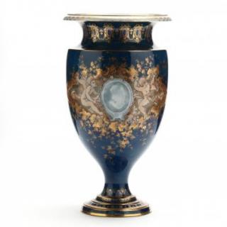 Appraisal: Gilt Decorated Sevres Style Porcelain Urn late th-early th century