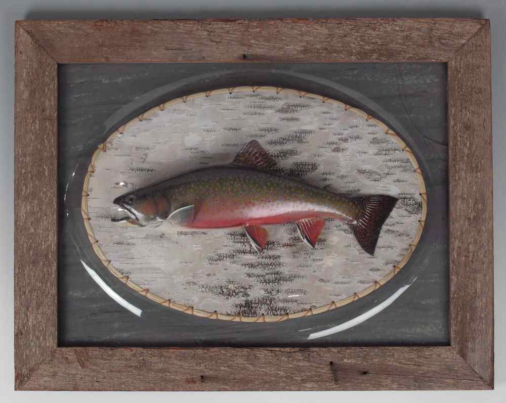 Appraisal: FOOTER David A American th Century Mounted Labrador Brook Trout