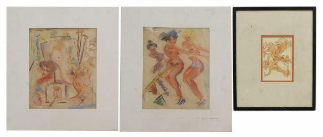 Appraisal: lot of Sketches Female Nudes signed lower right Julian Julian