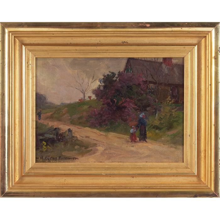 Appraisal: Herbert Cyrus Farnum American - ''Figures on a Path ''