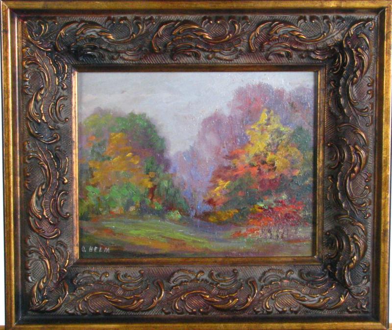 Appraisal: Olive Beem IN - x oil on board signed lower