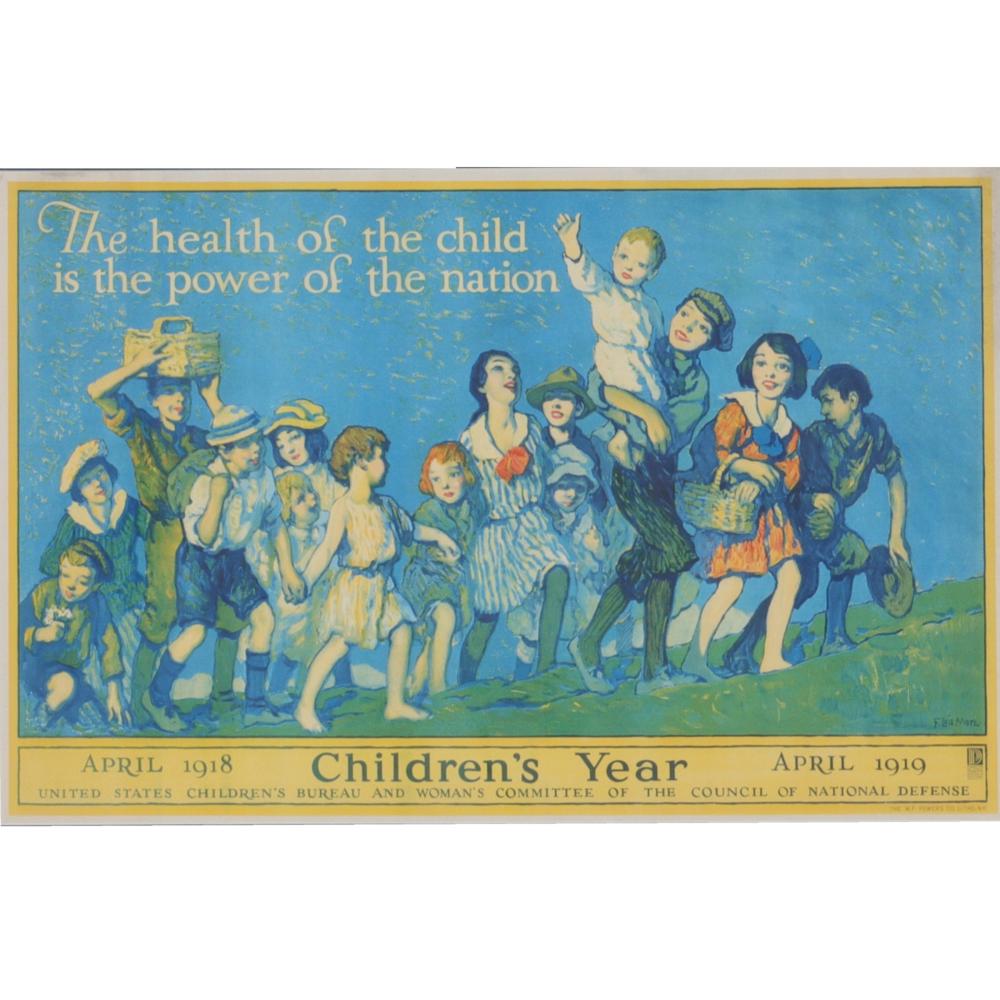 Appraisal: WW POSTER THE HEALTH OF THE CHILD IS THE POWER