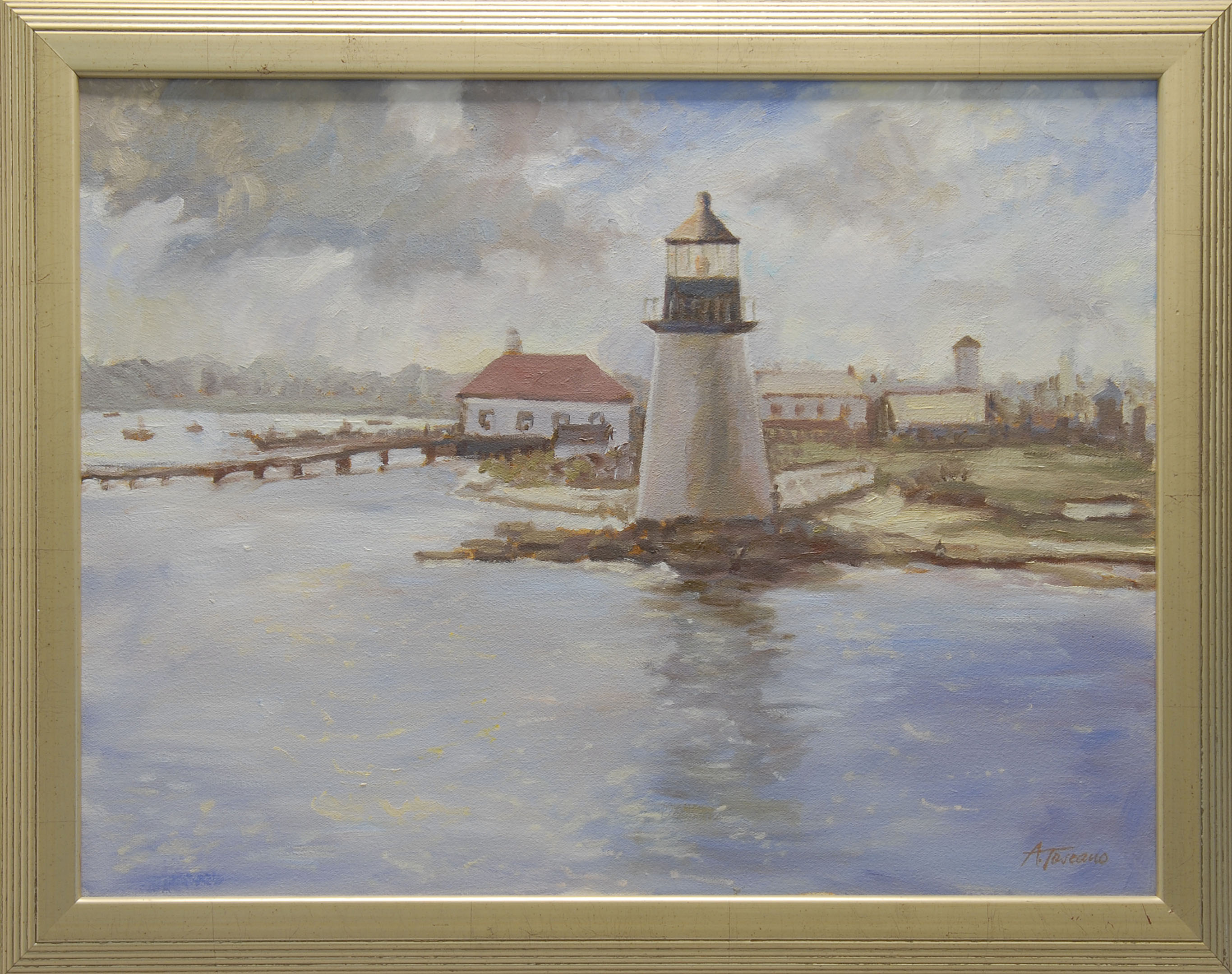 Appraisal: A TOSCANOAmerican th CenturyBrant Point Lighthouse and Coast Guard Station