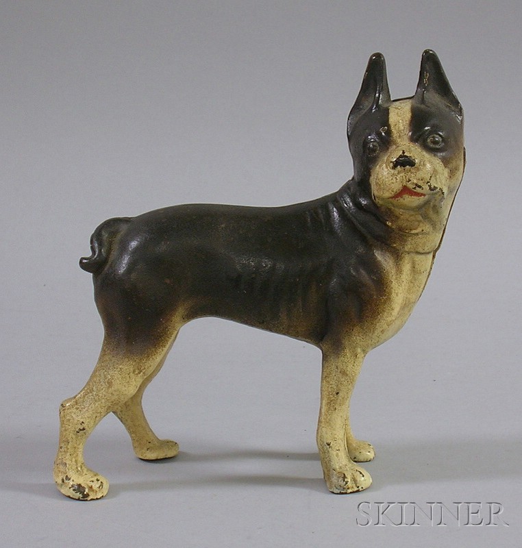 Appraisal: Painted Cast Iron Boston Terrier Doorstop