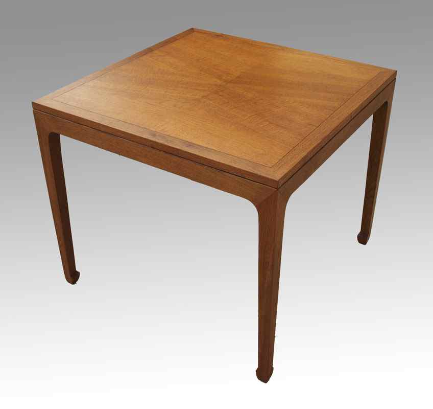 Appraisal: BAKER FURNITURE TEAK TABLE FROM THE NEW WORLD COLLECTION ''