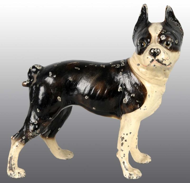 Appraisal: Cast Iron Boston Terrier Doorstop Description Made by Hubley cat