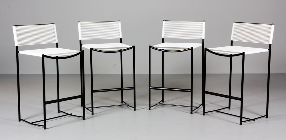 Appraisal: - Style of Lamb Bar Stools Bar stools in the