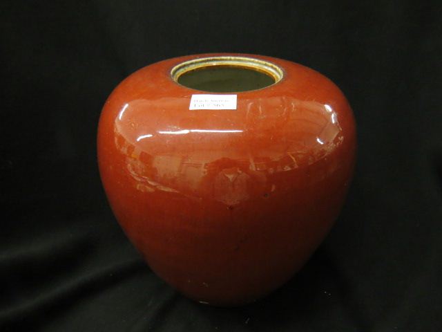 Appraisal: Sang de Boeuf Chinese Pottery Jar lacking lid