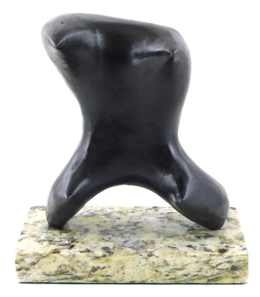 Appraisal: After Henry Spencer Moore British - Pointed Torso patinated abstract