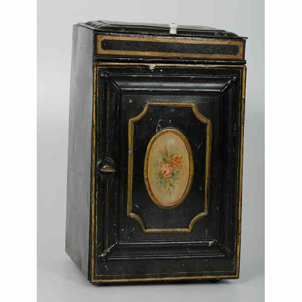 Appraisal: Cake Bin English A Victorian painted tin cake bin having