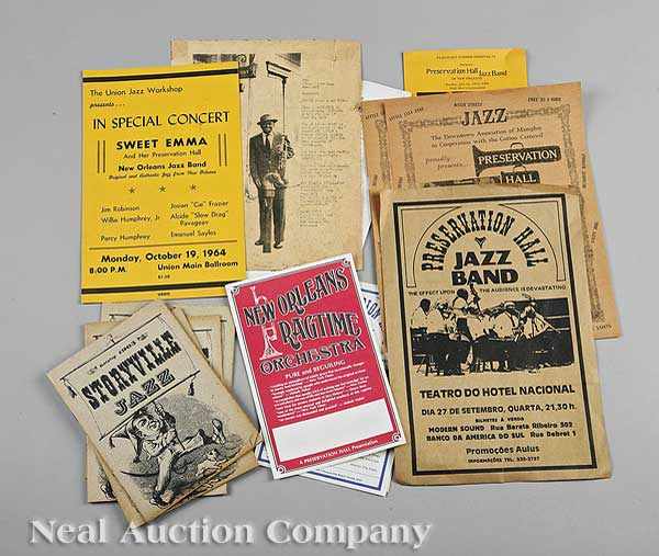 Appraisal: A Collection of Preservation Hall Jazz Band Promotional and Advertising