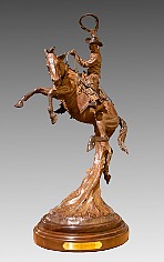 Appraisal: Bill Nebeker Present Waltzing Across Texasbronze x x in