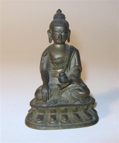 Appraisal: Small Sino Tibetan bronze Buddha th th century