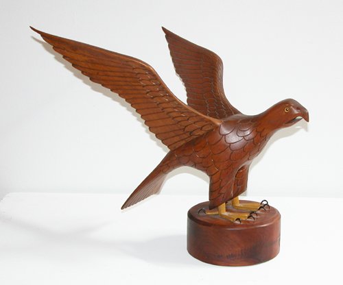 Appraisal: Artist Hanelt H M Title Eagle Date Medium pine on