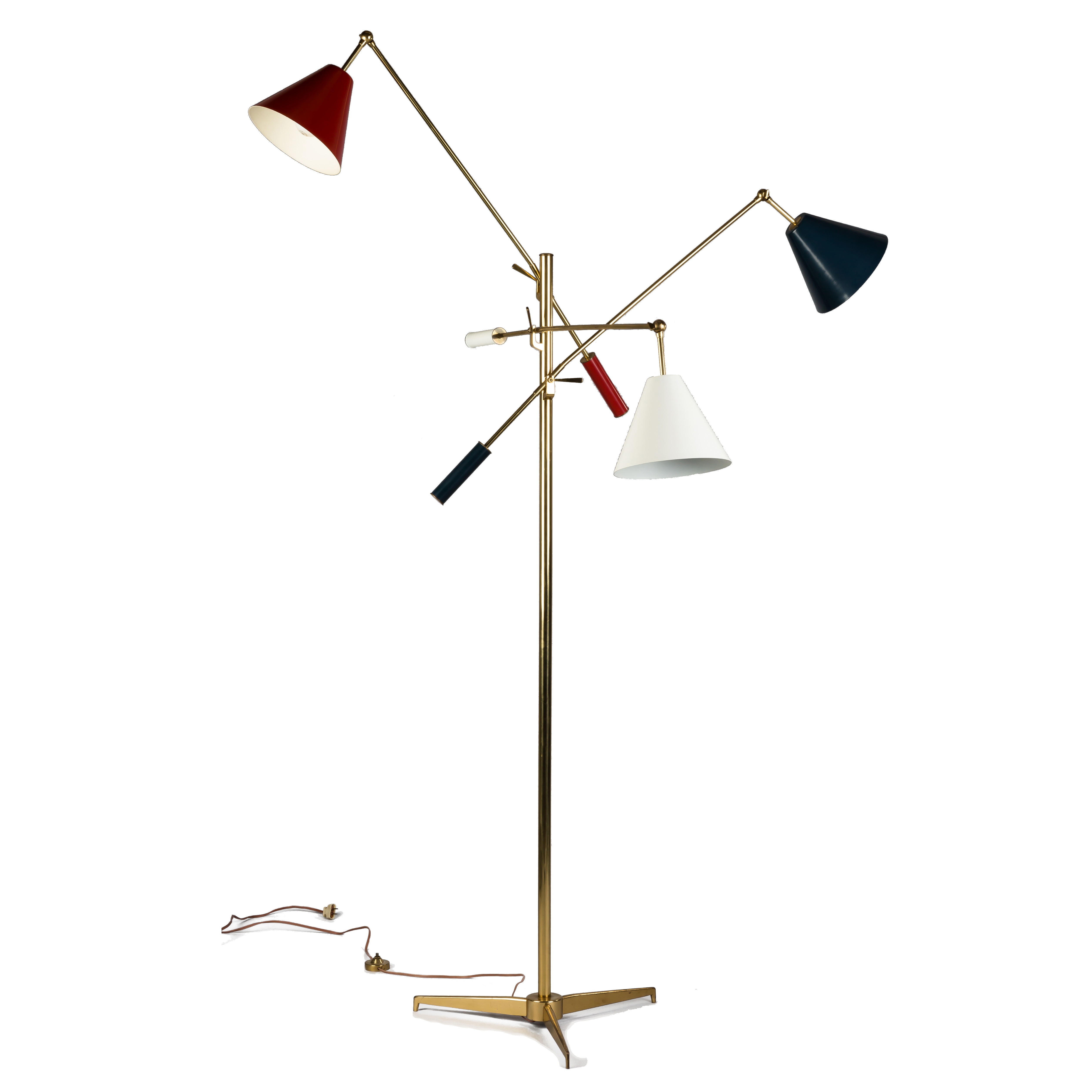 Appraisal: Angelo Lelli for Arredoluce Monza Triennale Lamp Italy c Brass