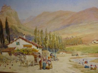 Appraisal: WILLIAM WIEHE COLLINS A View of Granada signed label verso