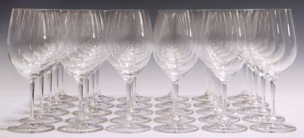 Appraisal: lot of Riedel colorless glass wine glasses all having acid-etched