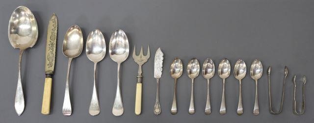 Appraisal: lot of American and English sterling and silverplate flatware highlights