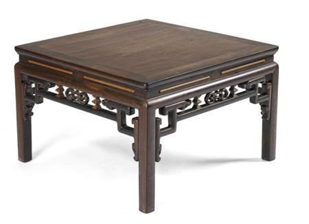 Appraisal: A late th century Chinese Huang Huali wood low table