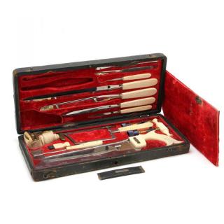 Appraisal: Civil War Era Cased Surgical Set J H GEMRIG the