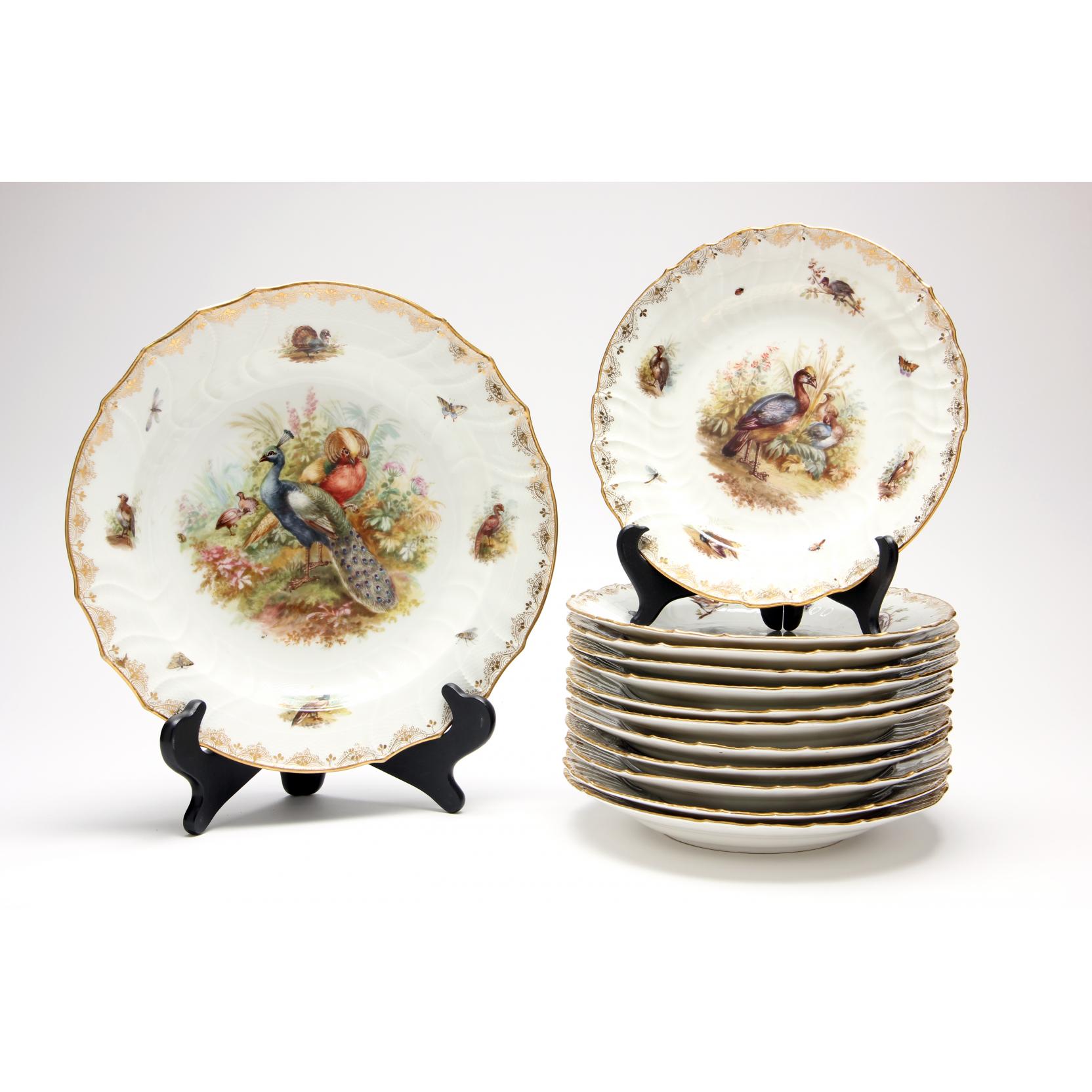 Appraisal: Set of Dresden Dinnerware made by Ambrosius Lamm - to