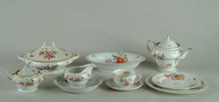 Appraisal: APPROXIMATELY PIECE DINNER SERVICE BY KPM GERMANY Set consists of