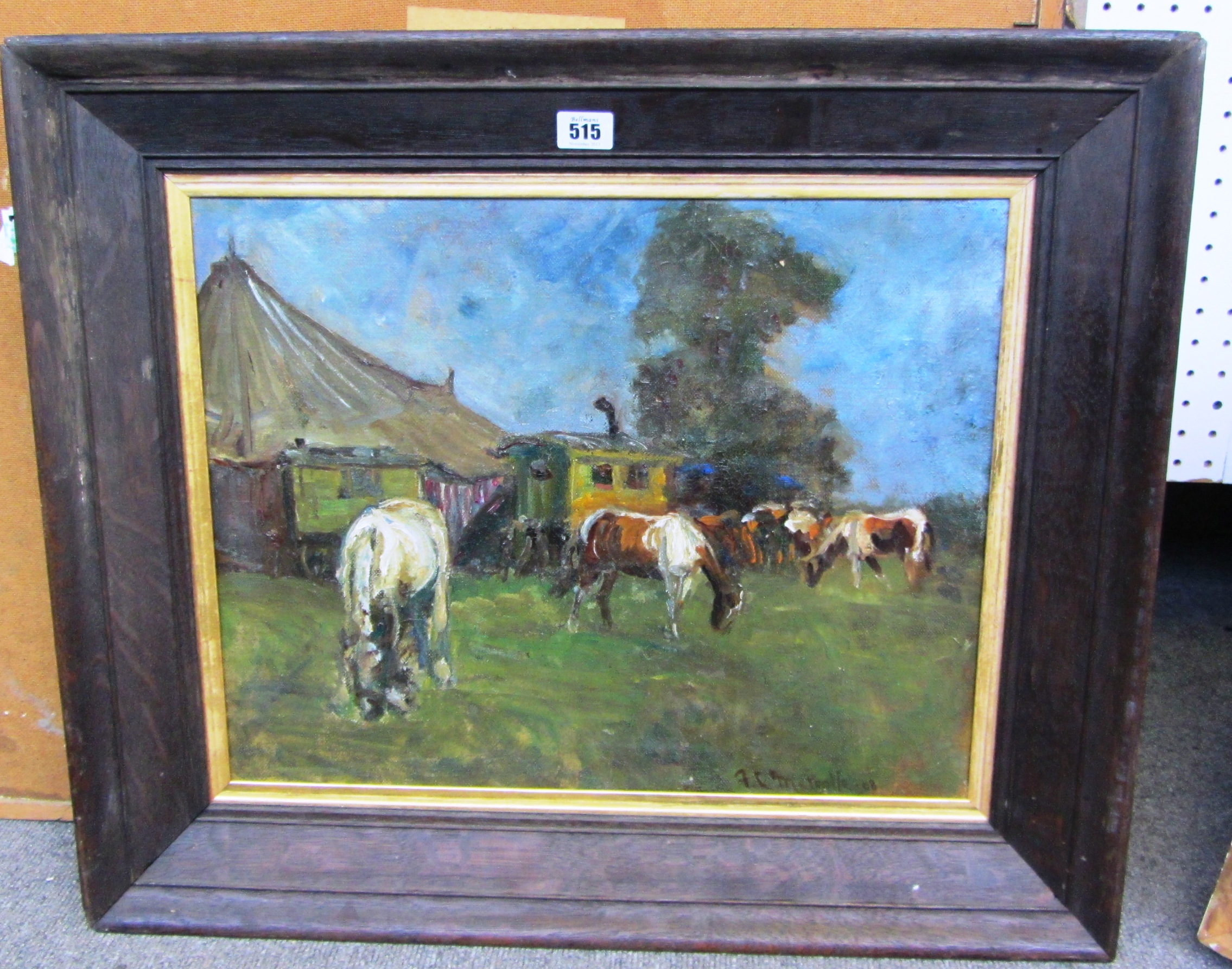 Appraisal: F C Metcalfe after Sir Alfred Munnings The travelling circus