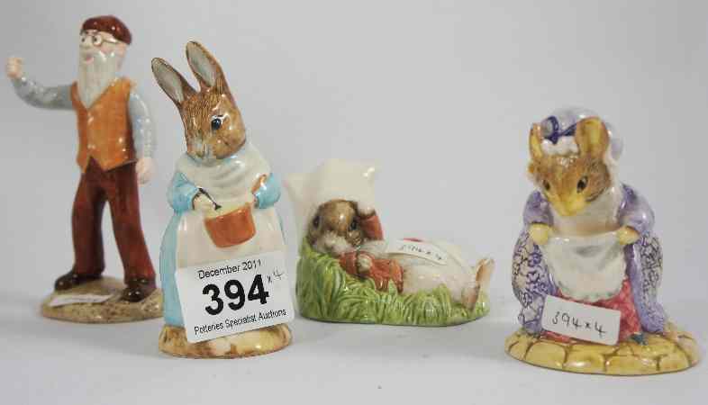 Appraisal: Royal Albert Beatrix Potter Figures Benjamin Wakes Up Lady Mouse