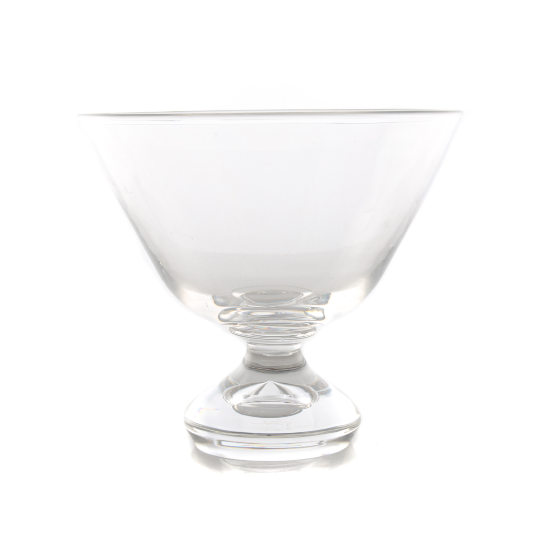 Appraisal: Steuben glass pedestal bowl in H in Diam Condition In