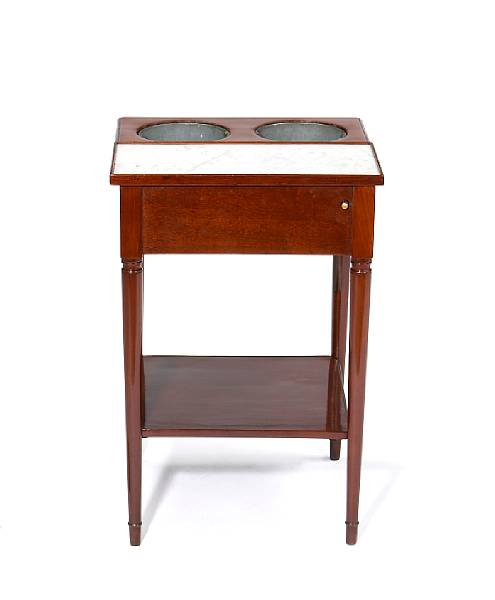 Appraisal: A Louis XVI mahogany rafraichissoir late th century The nearly