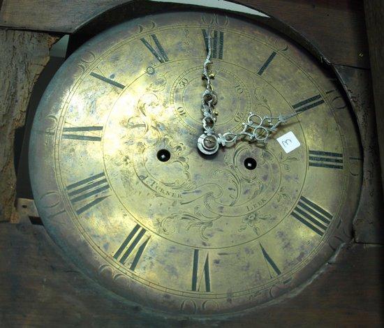 Appraisal: A late th Century oak longcase eight-day clock the hood